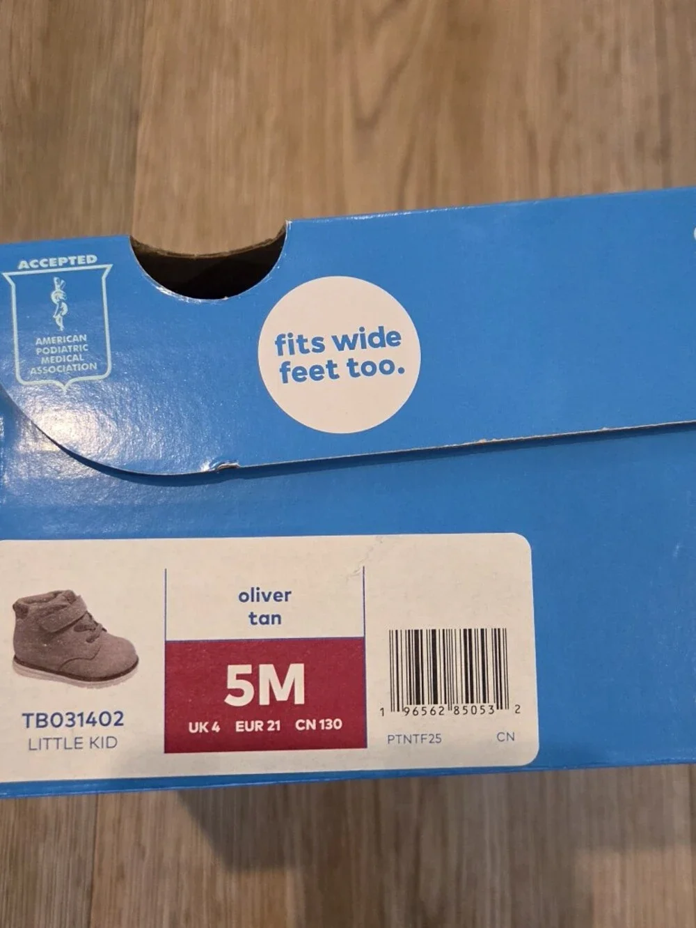 Stride Rite Tan Baby Walker Boots with Hook-and-Loop Strap